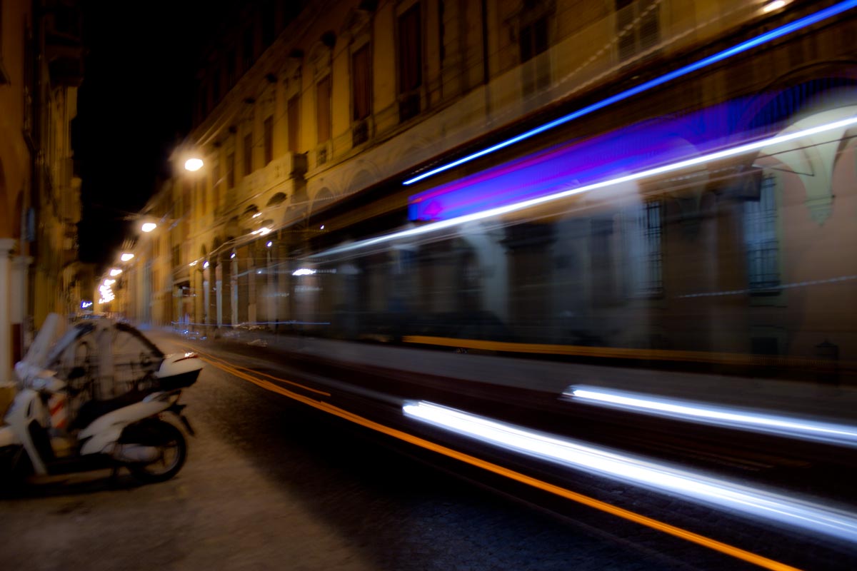 vanishing bus by Andrea Bacci